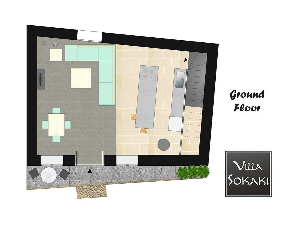 Villa Sokaki Líndos Rom bilde